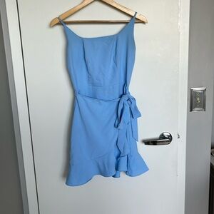 Blue mini dress
